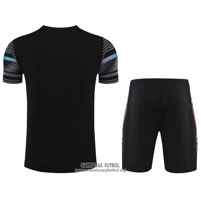Chandal del Manchester City Manga Corta 2022/2023 Negro - Pantalon Corto